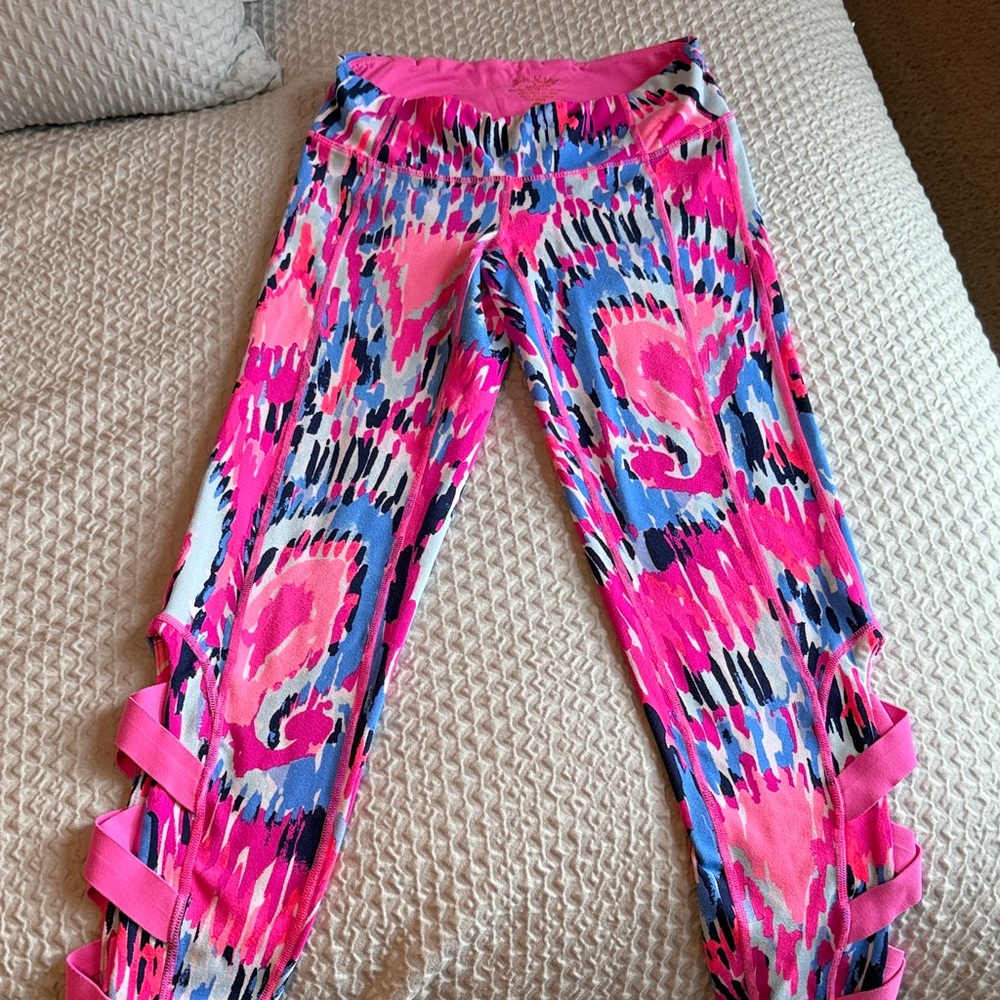 Lilly Pulitzer Pink and Multicolor Leggings